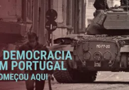 Imagem do vídeo de abertura Cinco Dècadas de Democracia