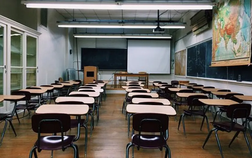 Sala de aula vazia