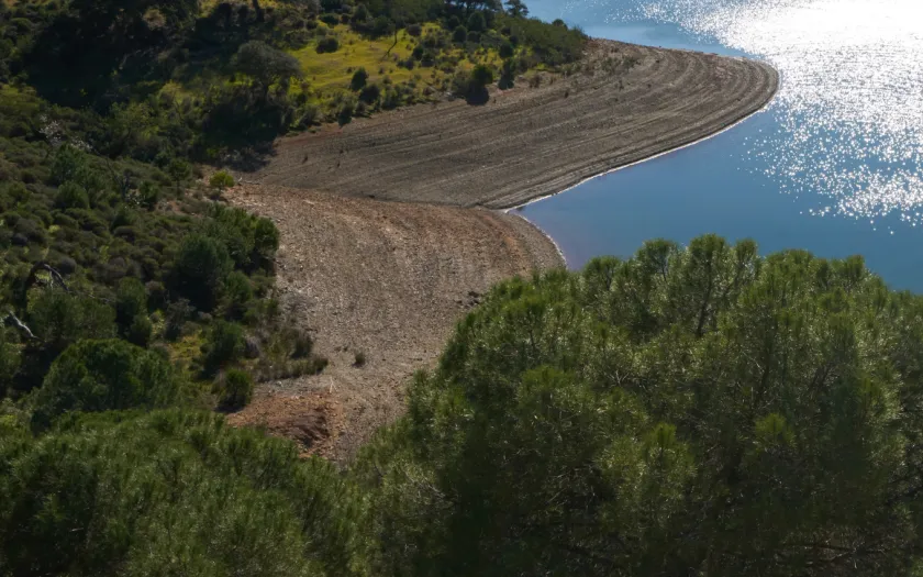 Imagem da Barragem de Odeleite