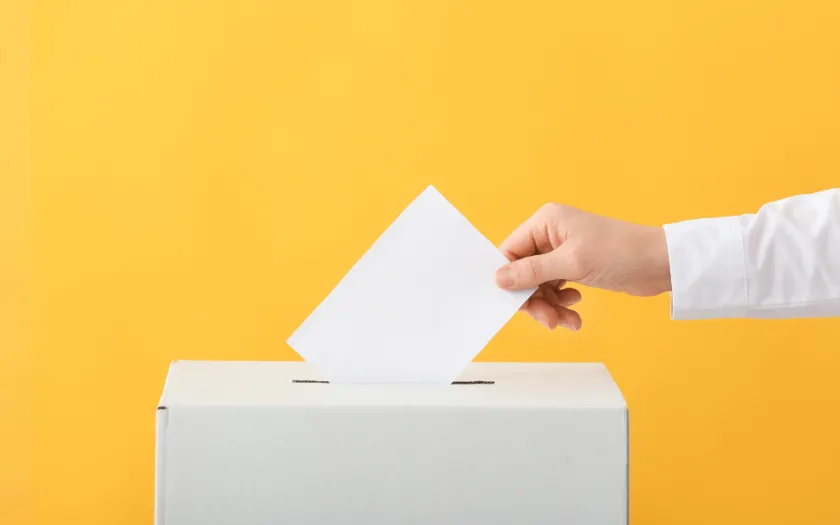 Imagem de uma urna de voto