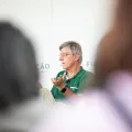 Imagem de Arlindo Oliveira durante a Praça da Fundação «IA Generativa: máquinas pensantes são promessa ou ameaça?»