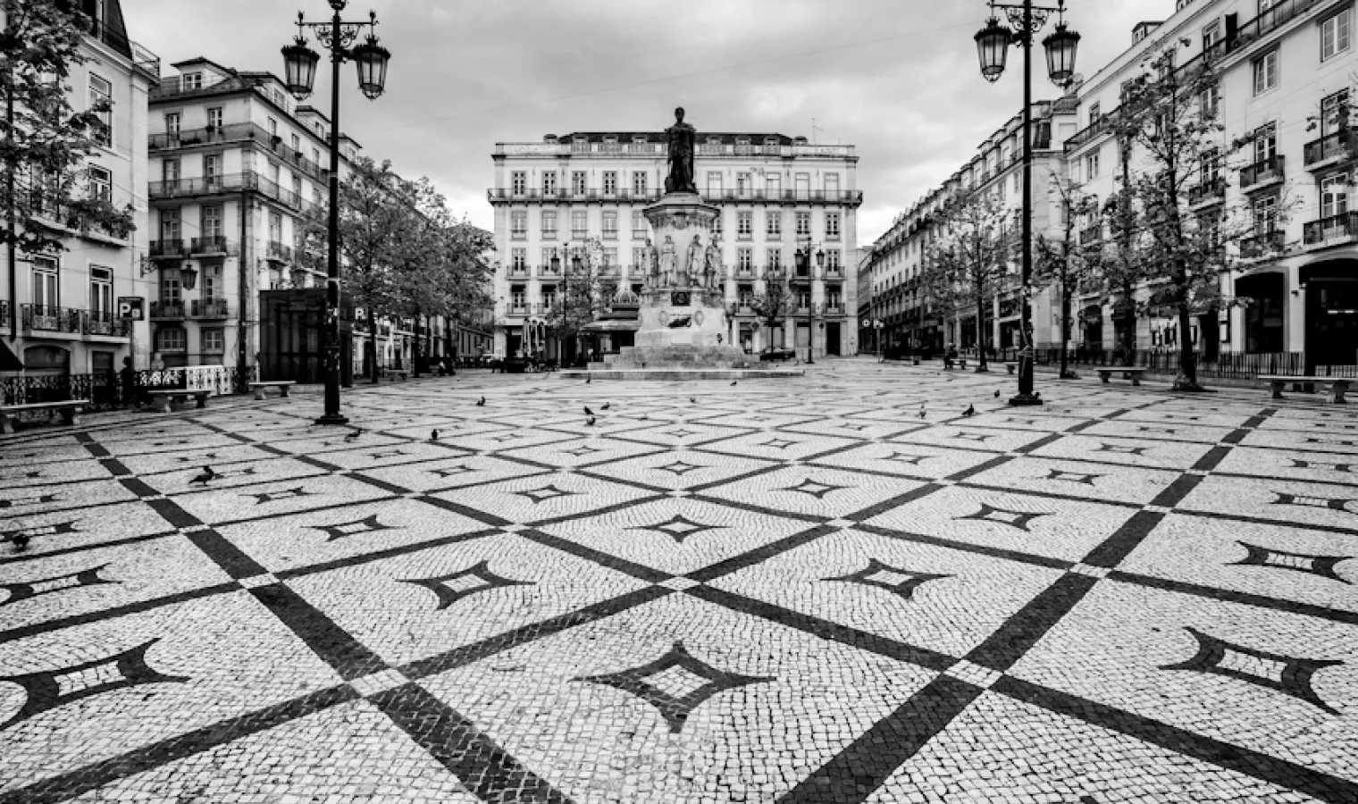 2020: Uma cidade deserta. Na Baixa Lisboeta/Miguel Valle de Figueiredo