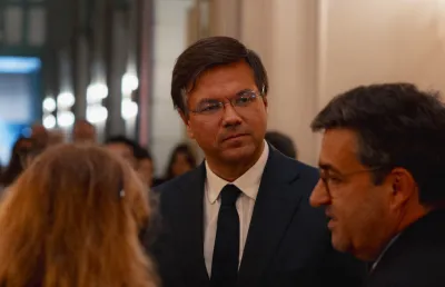 Imagem de Gonçalo Saraiva Matias no evento da Fundação, em Bruxelas