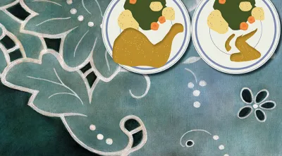 Ilustração de Ivone Ralha para o artigo Mulheres, Uma revolução dentro de casa