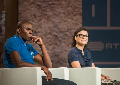 set do estúdio do Fronteiras XXI