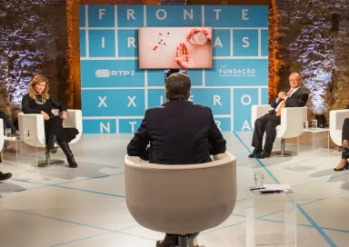 set do estúdio do Fronteiras XXI