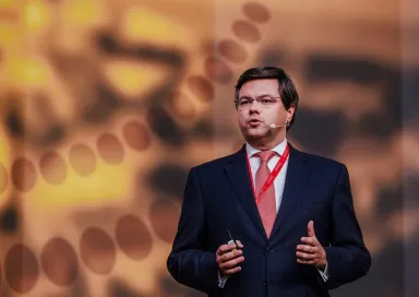 Gonçalo Saraiva Matias no Encontro da Fundação Francisco Manuel dos Santos em 2021, "Desafiar Portugal".