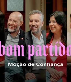 Imagem das entrevistas a sete candidatos às eleições legislativas de 18 de maio de 2025, realizadas por Guilherme Geirinhas, na minissérie «Bom Partido»