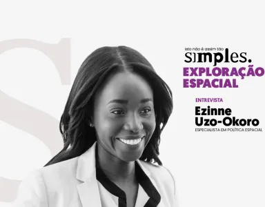 Imagem ilustrativa do programa «Exploração espacial não é assim tão simples», com Ezinne Uzo-Okoro