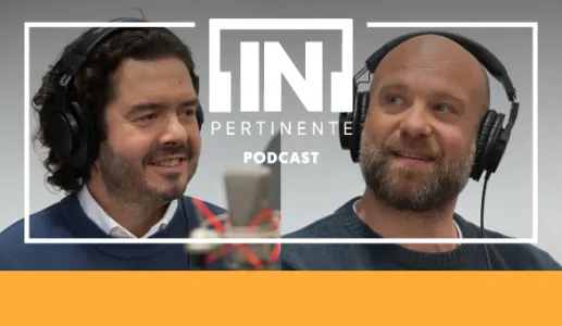 Imagem da dupla de economia do [IN]Pertinente podcast: Hugo van der DIng e Hugo Figueiredo