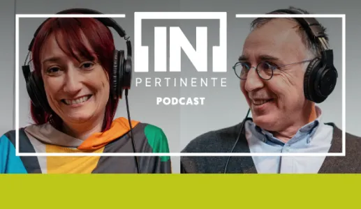 Imagem de Ana Markl e do sociólogo Pedro Góis, a nova dupla de sociedade do [IN]Pertinente podcast