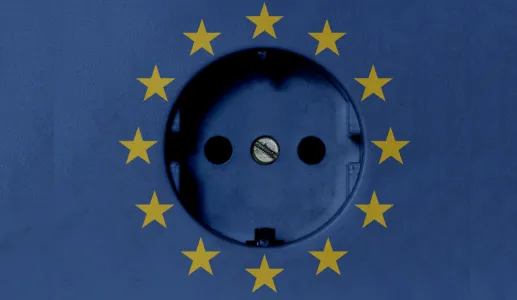 Imagem de ficha elétrica da União Europeia