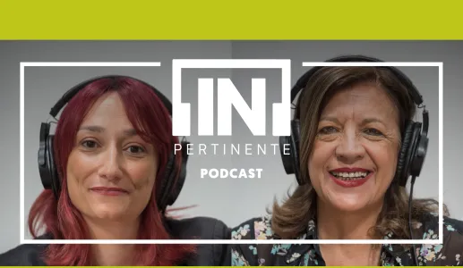 Imagem da dupla do [IN]Pertinente Podcast: A socióloga Anália Torres e da radialista Ana Markl