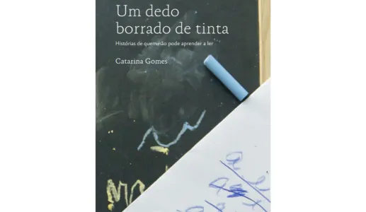 Capa do retrato «Um dedo borrado de tinta, hostórias de quem não pôde aprender a ler»