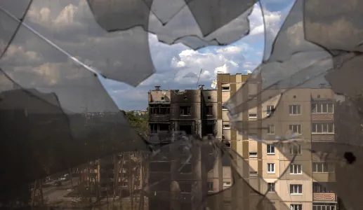 Imagem da Ucrânia, invadida pela Rússia, que inícia uma nova guerra na Europa. Crédito: EPA