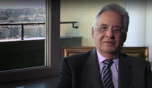 Imagem do antigo presidente do Brasil, Fernando Henrique Cardoso, na entrevista «O valor da liberdade»