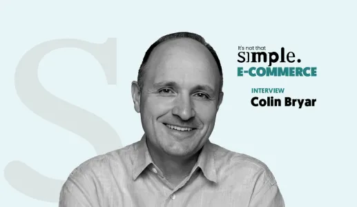 Imagem ilustrativa do programa «E-commerce não é assim tão simples», com Colin Bryar