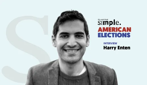 Imagem ilustrativa do programa «Eleições americanas não é assim tão simples» com Harry Enten
