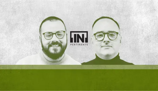 Imagem ilustrativa da dupla do [IN]Pertinente Política, composta por Manuel Cardoso e João Pereira Coutinho