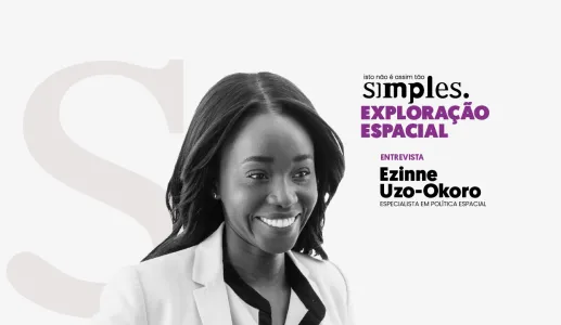 Imagem ilustrativa do programa «Exploração espacial não é assim tão simples», com Ezinne Uzo-Okoro
