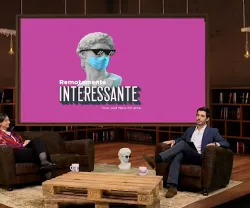 Raquel Vaz Pinto entrevistada por José Maria Pimentel, no programa Remotamente Interessante
