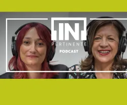 Imagem da dupla do [IN]Pertinente Podcast: A socióloga Anália Torres e da radialista Ana Markl