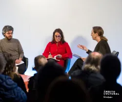 Autoria: Âmbito cultural - El Corte Inglés // Margarida David Cardoso, Nuno Travasso, Rosa Monteiro e Filipa Melo durante a apresentação do livro «E Depois da Revolução, Cinco Décadas de Democracia» 