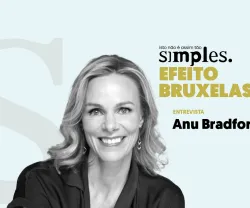 Imagem ilustrativa do programa «Efeito Bruxelas não é assim tão simples» com Anu Bradford