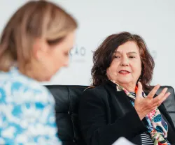 Imagem do debate «Que presente para o património cultural?, na Feira do Livro de Lisboa