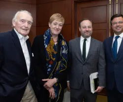 Imagem da conferência da FFMS e da Brookings Institution na Universidade de Harvard